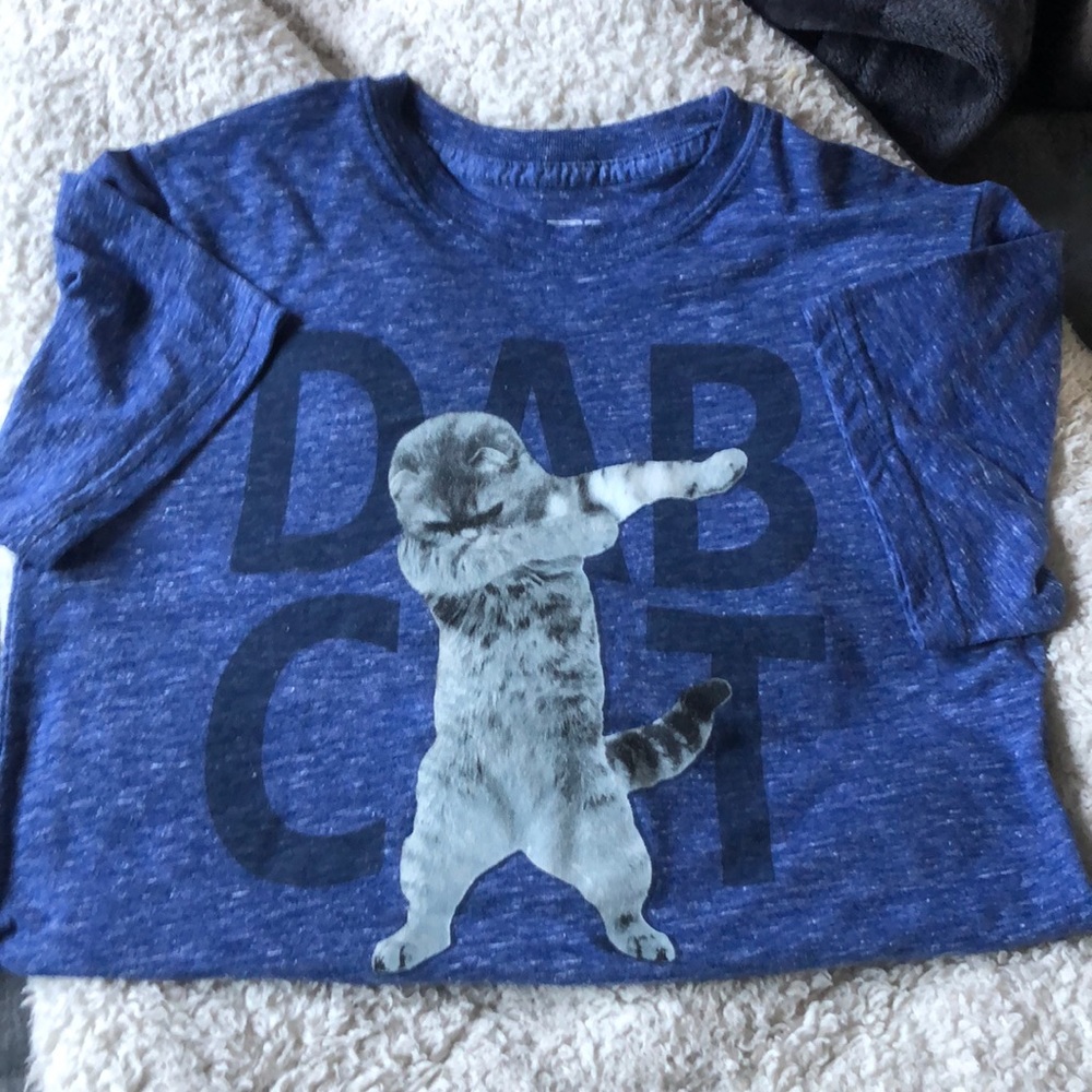 Short Sleeve kids dancing Cat shirt